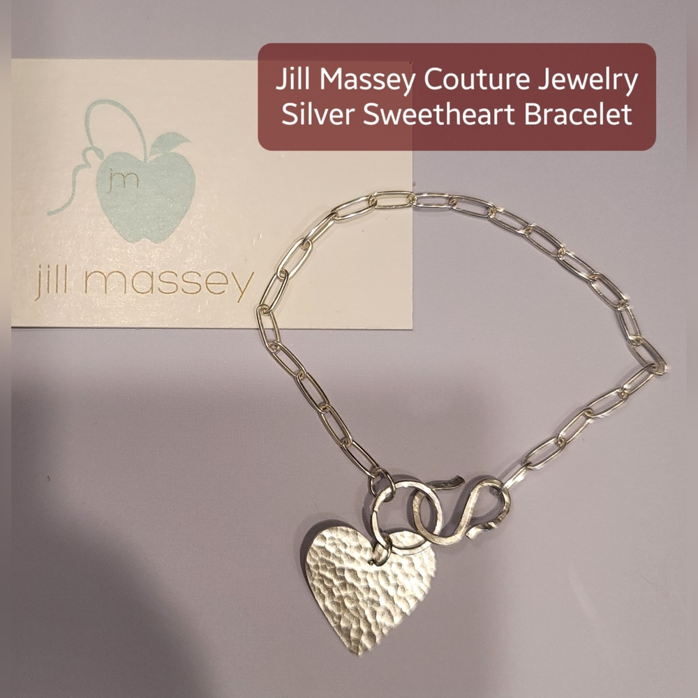 Jill Massey Couture Silver Heart Bracelet | Tiffany & Co. Inspired